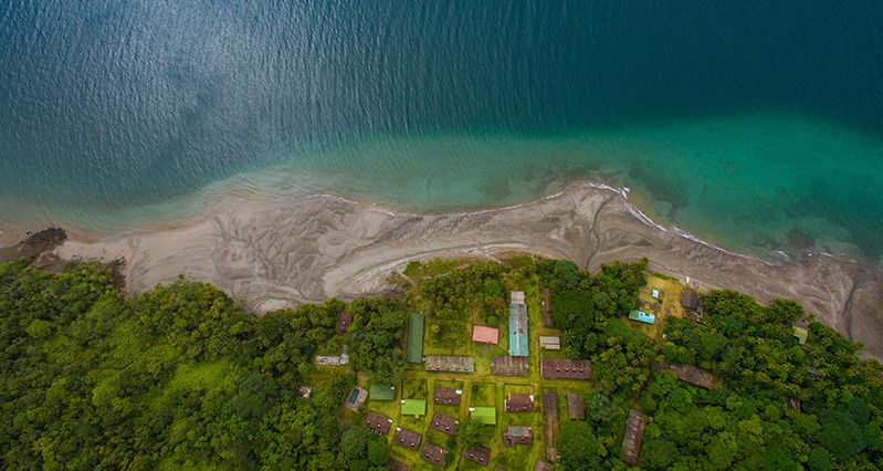 Air view from Hotel Gorgona island