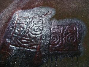 Petroglyph Stone drawing in Tamesis Antioquia