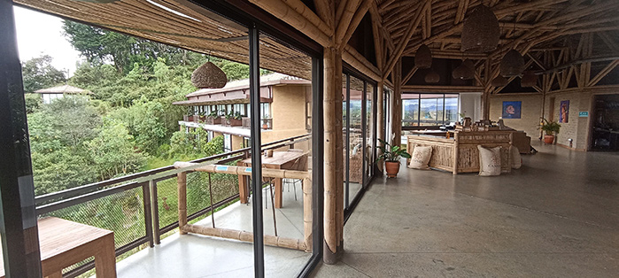 Cannua Lodge Reception and Balcony