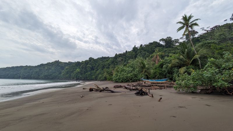 Dark beaches of the Colombian Pacific